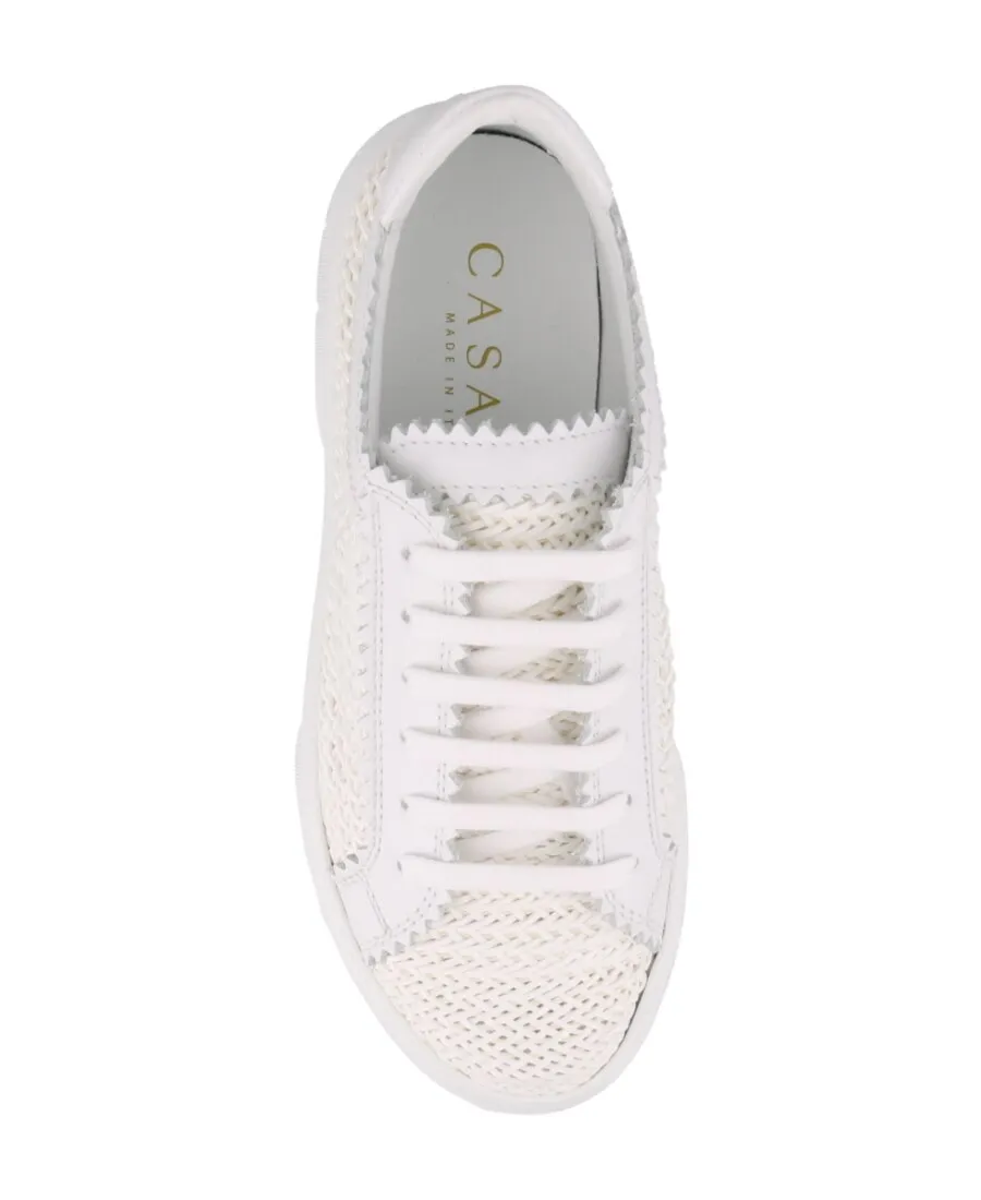 Casadei Off Road Woven Lace-Up Sneakers