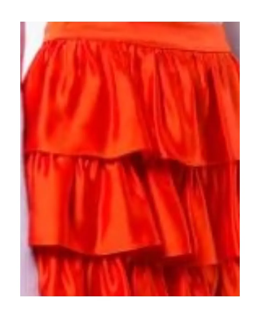 Medium-Length Skirt With Lotus Leaf Edge