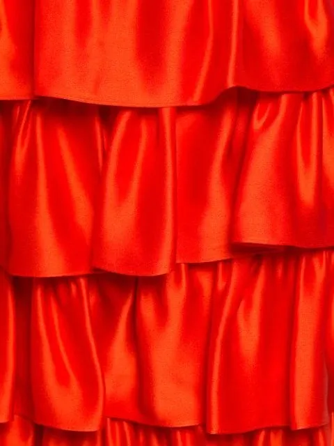 Medium-Length Skirt With Lotus Leaf Edge