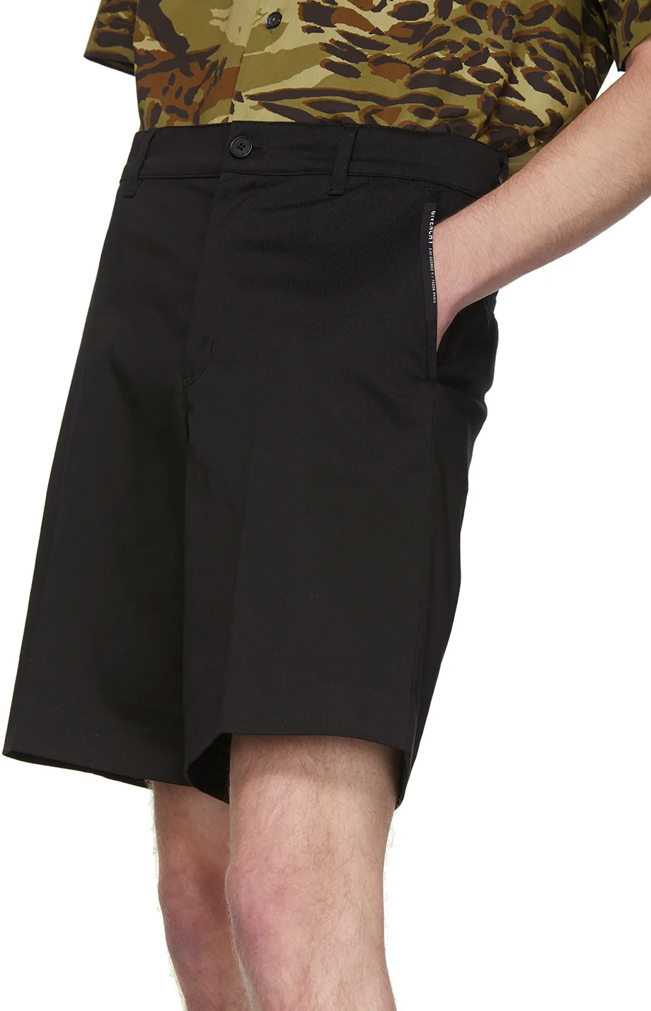 Label Patch Chino Shorts
