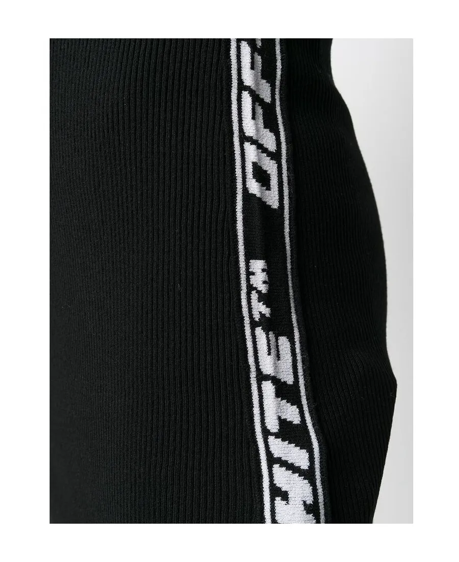 Off-White Short Sleeved Knitted Dress