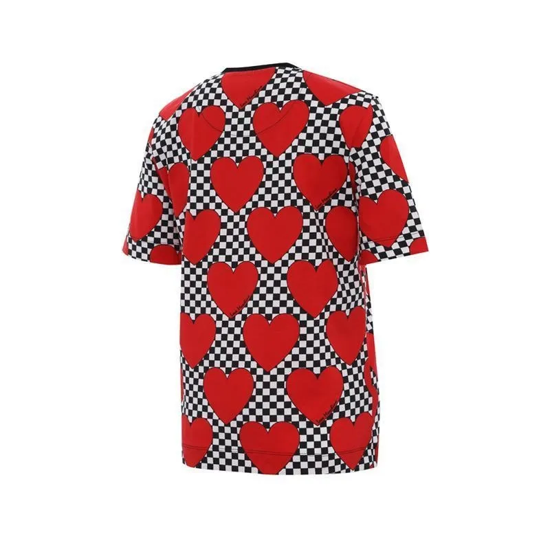 Checkered Love Printed T-Shirt