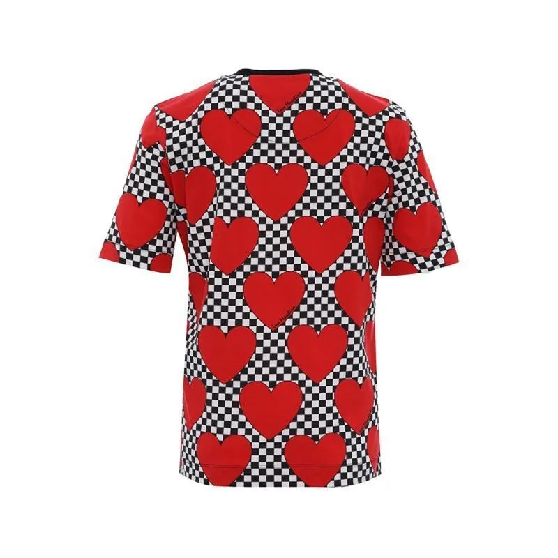 Checkered Love Printed T-Shirt
