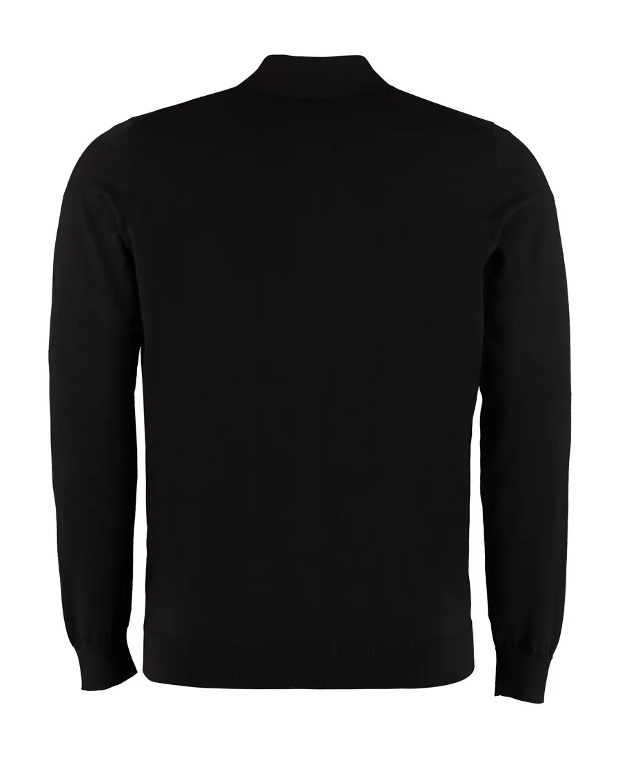 Fine-Knit Polo Shirt