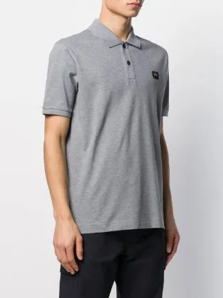 Polo Shirt With Logo Sticker Cloth