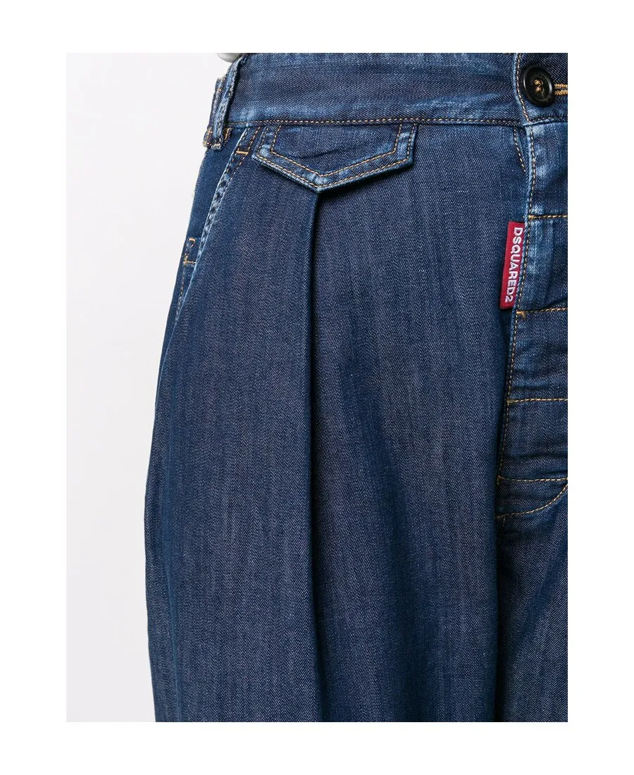 Dsquared2 High-Waist Balloon-Leg Jeans