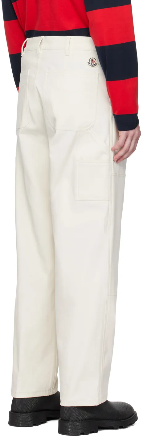 Moncler Logo Patch Straight Leg Trousers