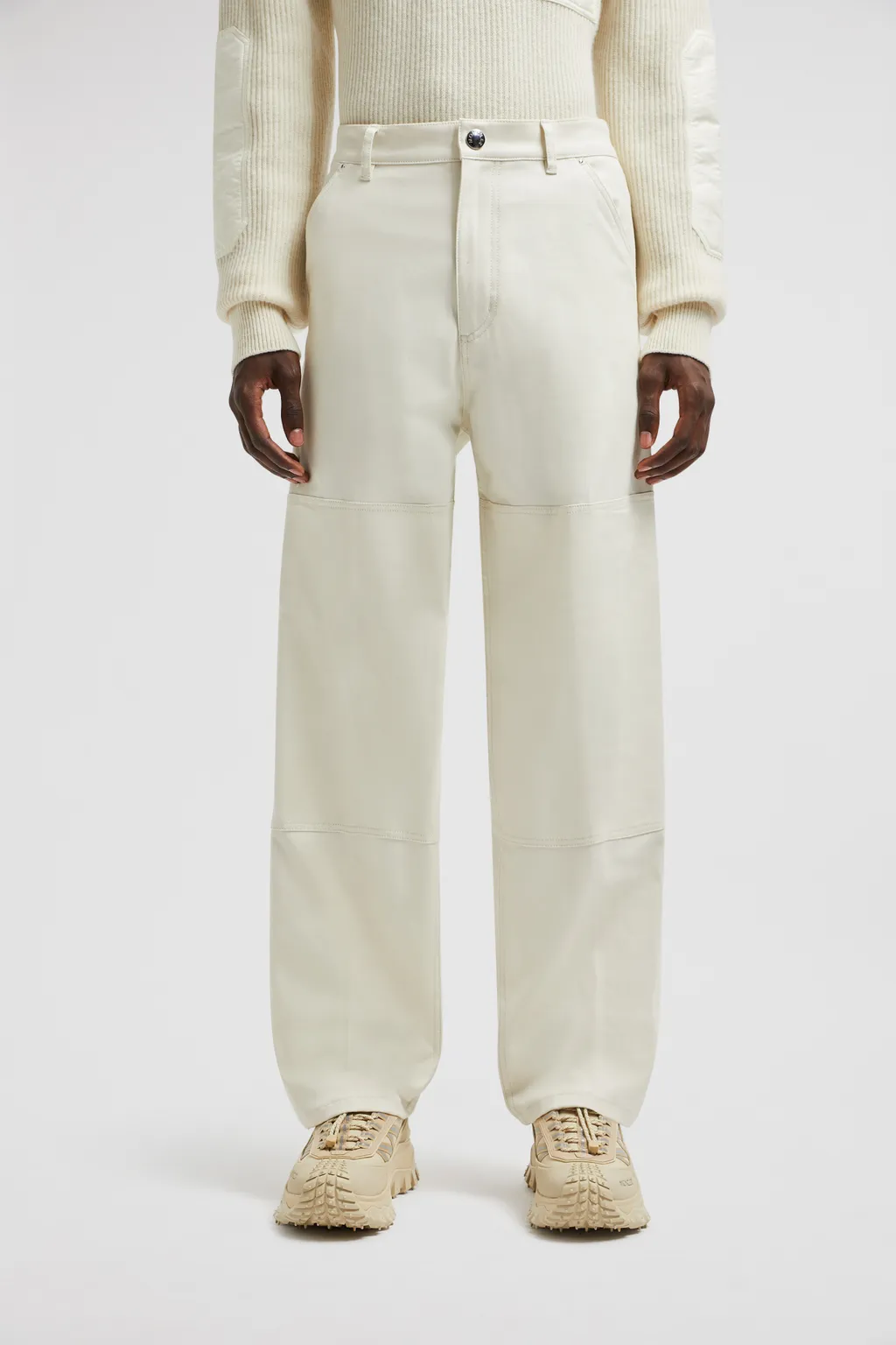 Moncler Logo Patch Straight Leg Trousers
