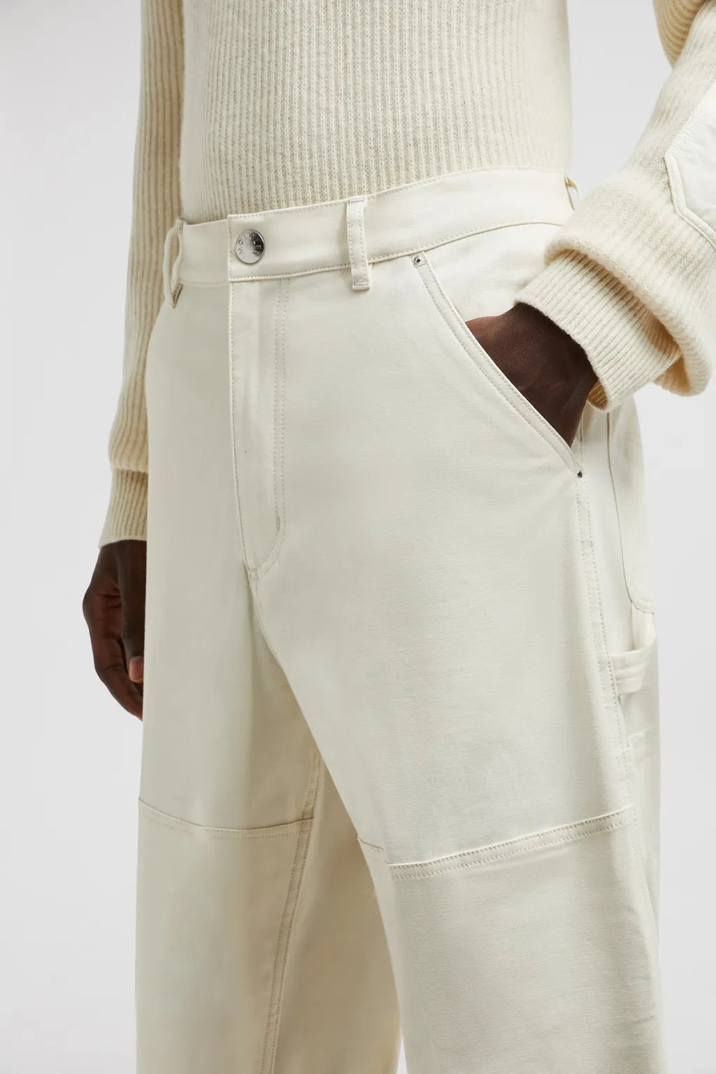 Moncler Logo Patch Straight Leg Trousers