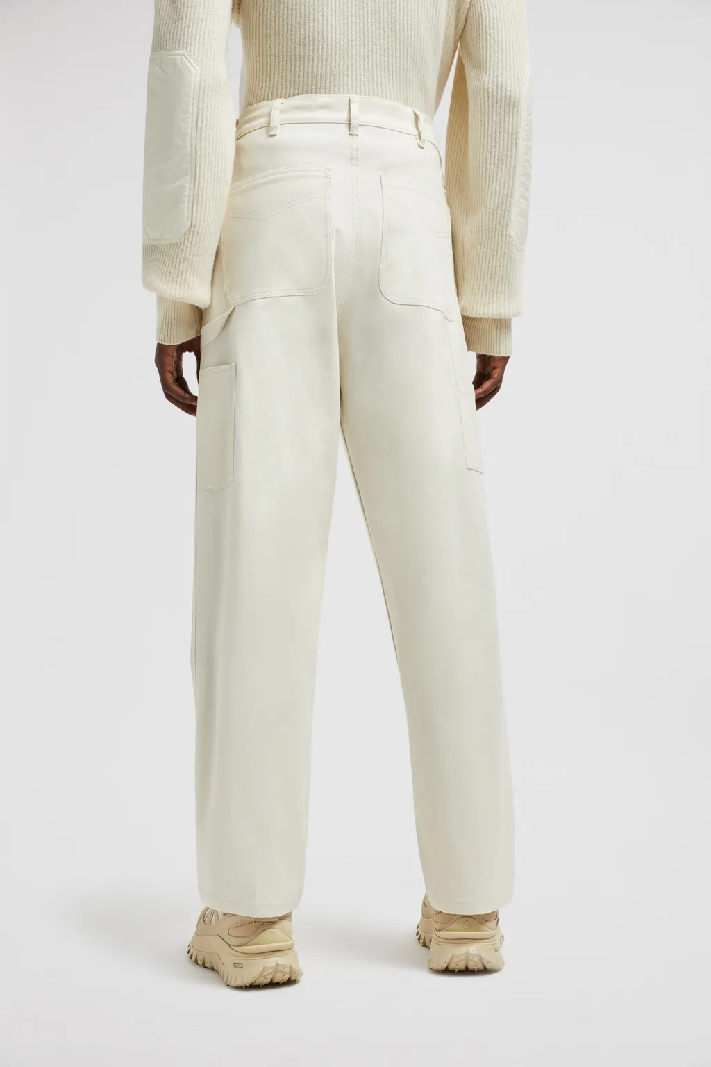 Moncler Logo Patch Straight Leg Trousers