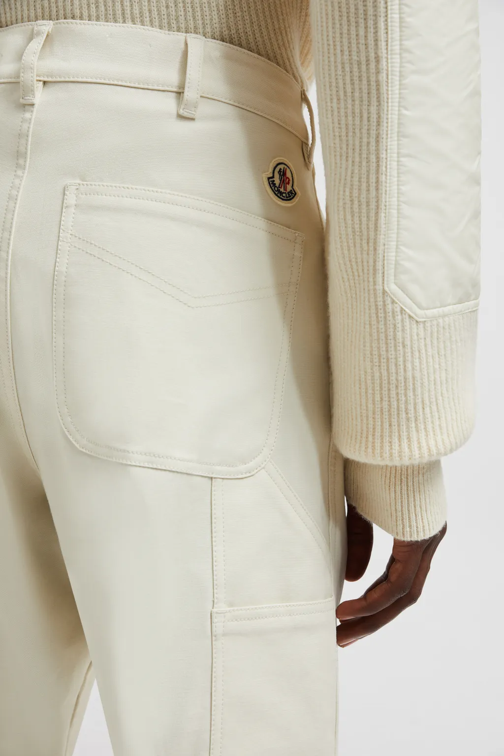 Moncler Logo Patch Straight Leg Trousers