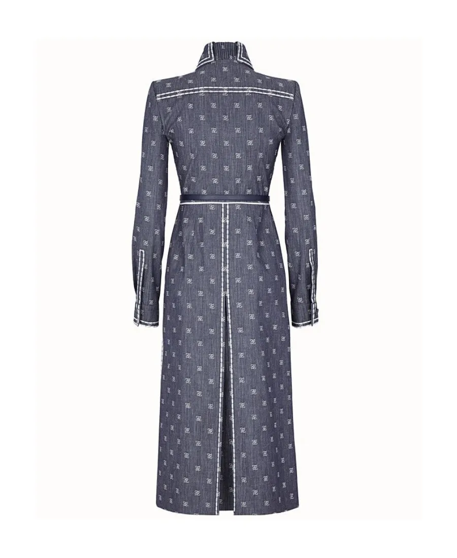 Karligraphy Motif Shirt Dress