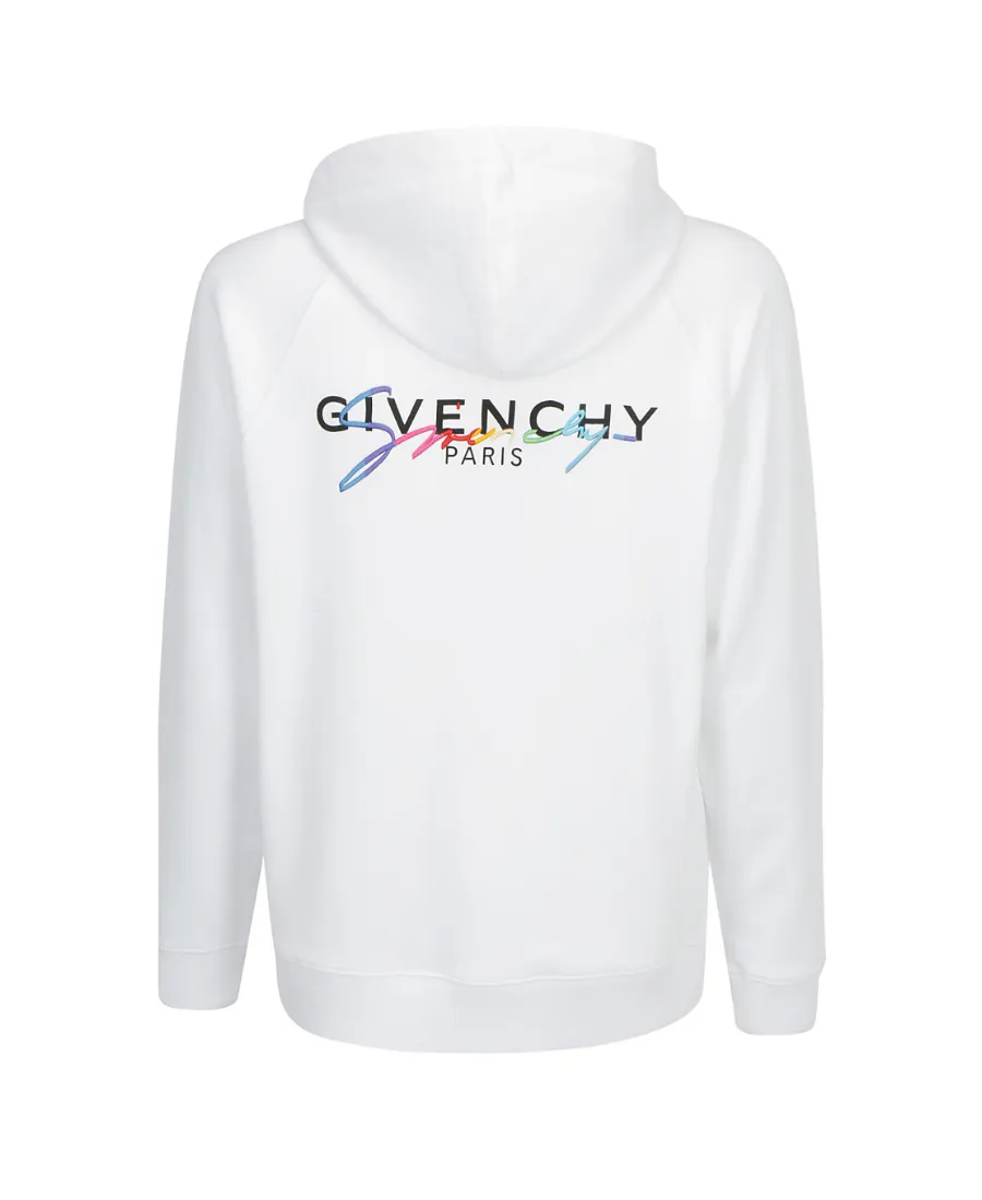 Rainbow Logo-Print Zipped Hoodie