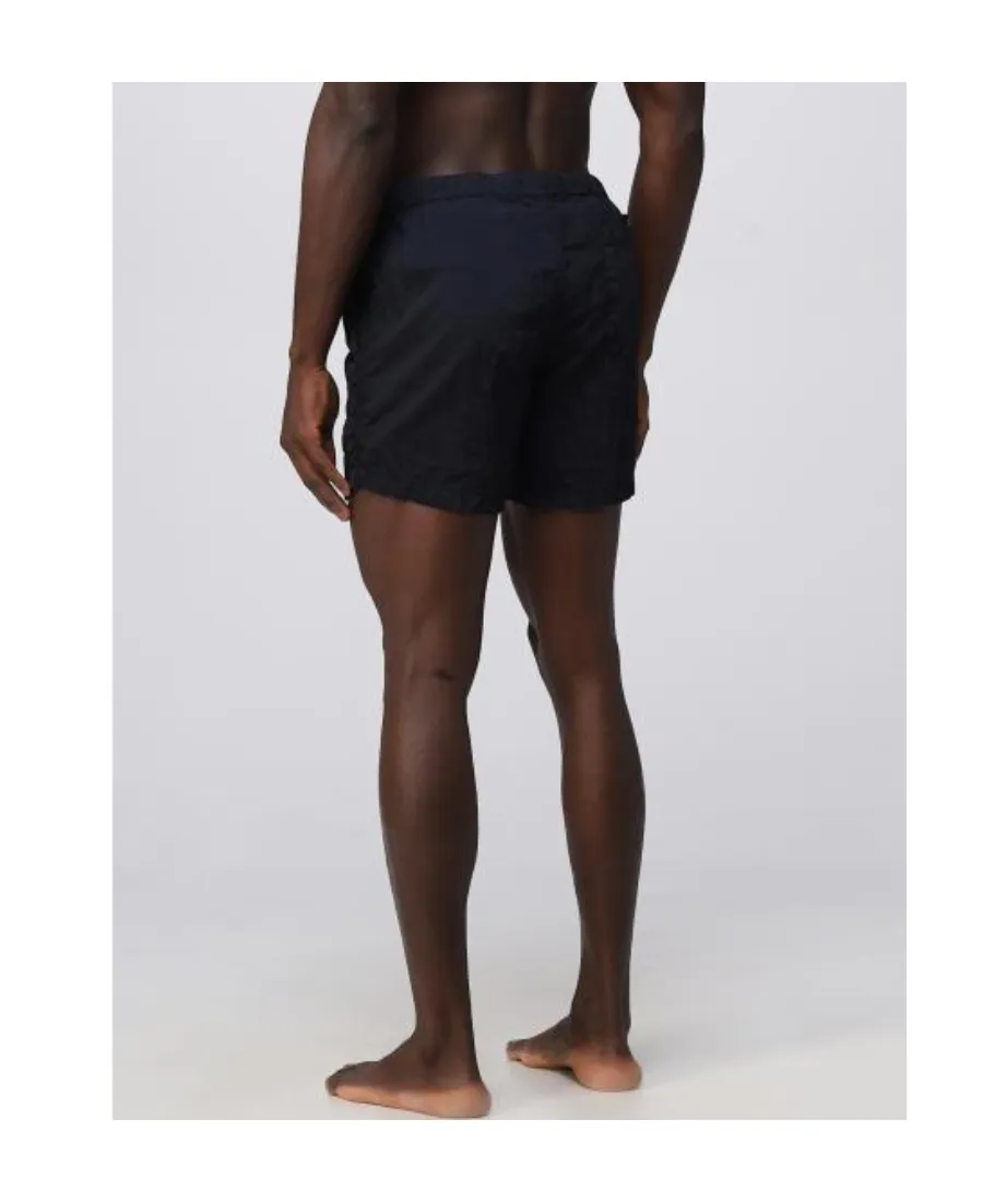 Stone Island Logo Patch Drawstring Swim Shorts