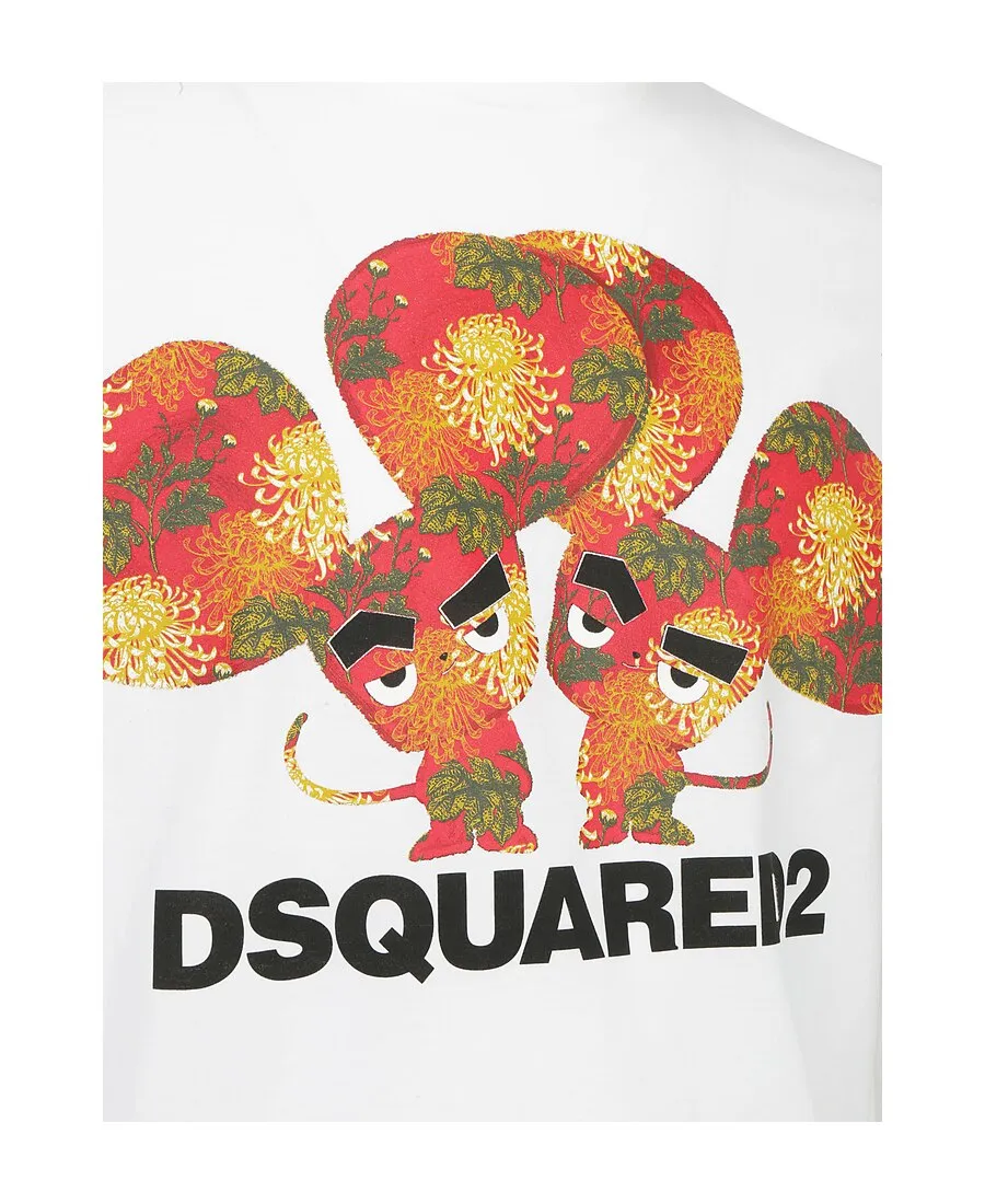 Logo Mouse Printed T-Shirt