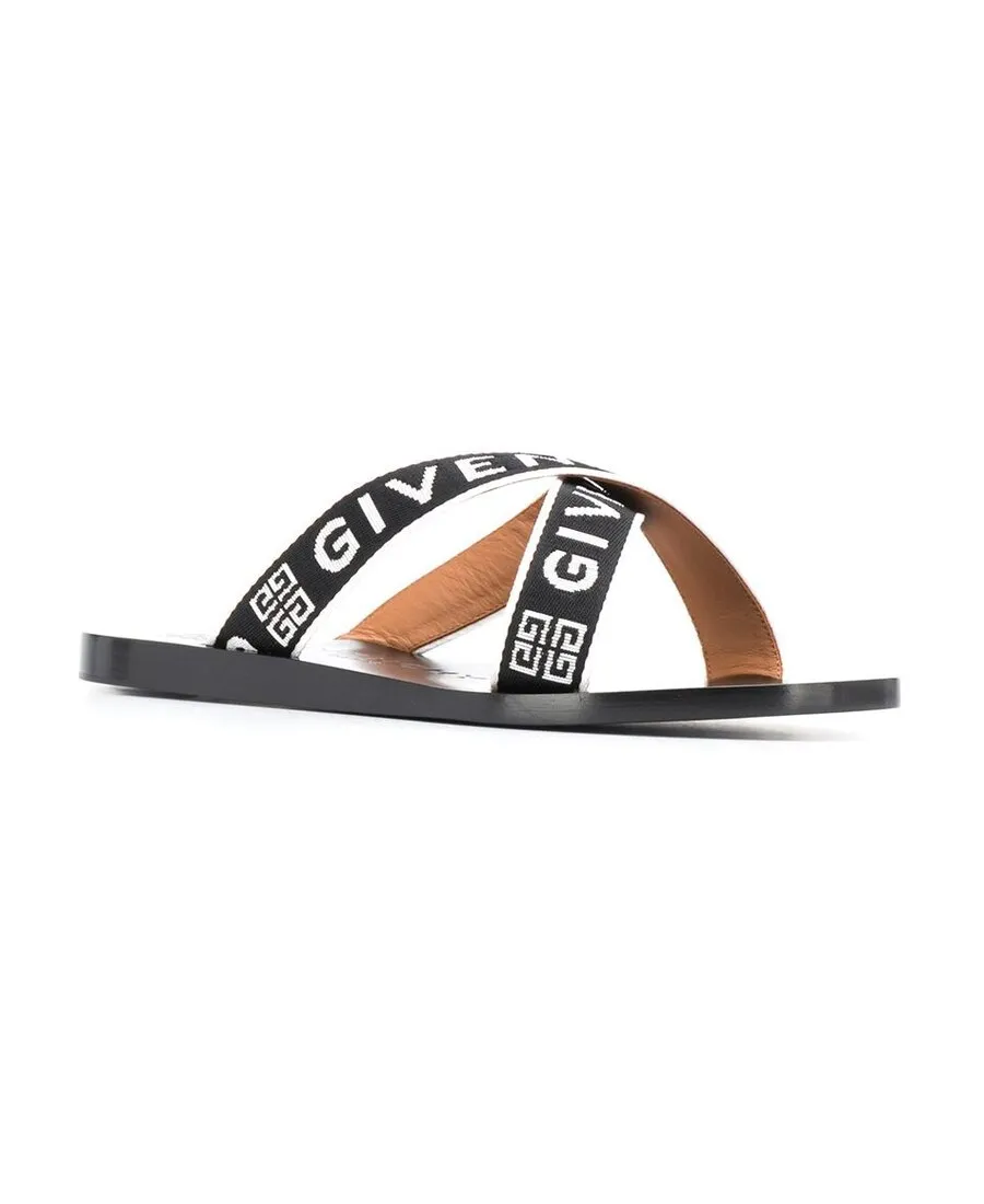 Logo-Strap Flat Sandals