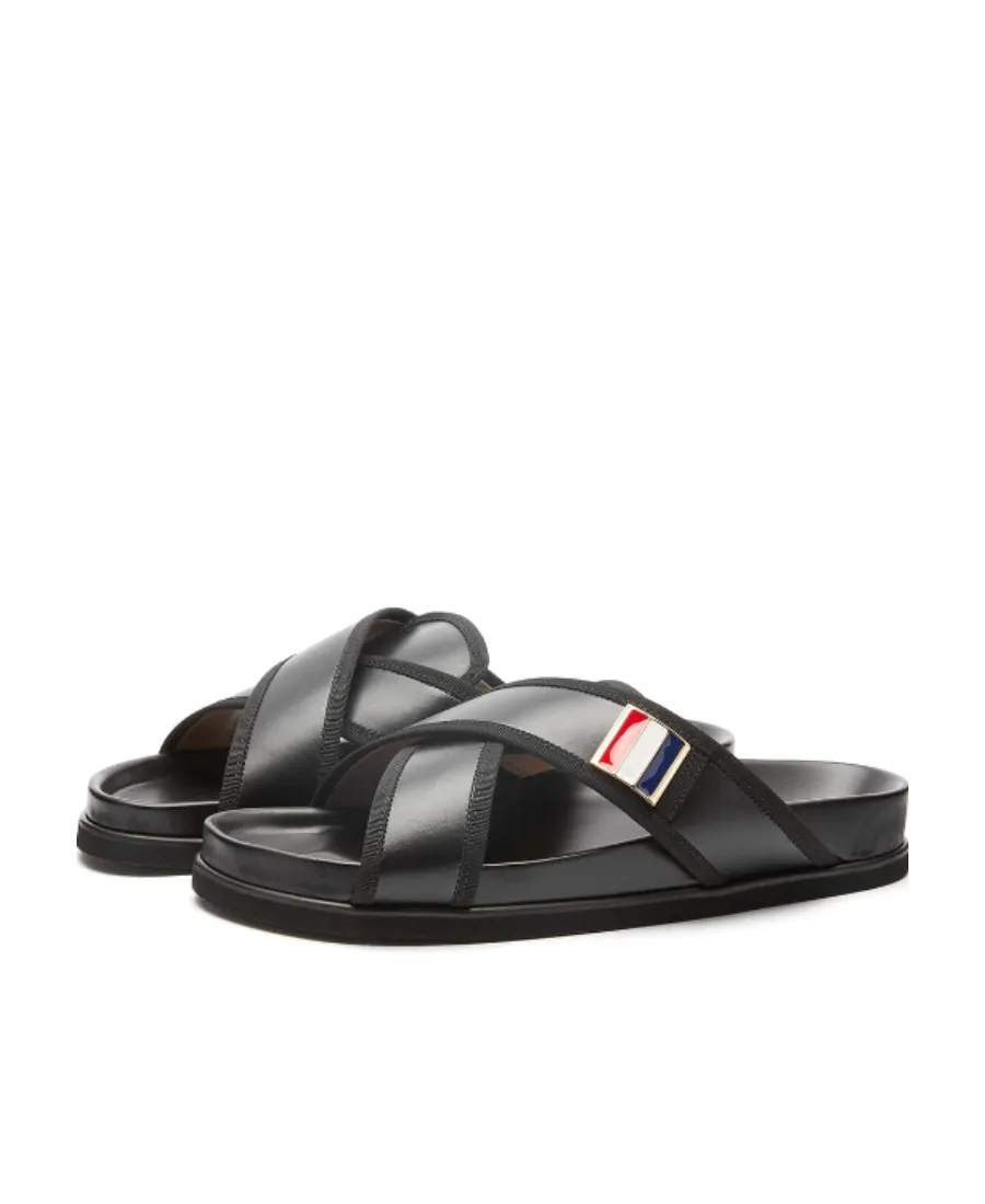 Thom Browne Cross-Over Flat Sandals