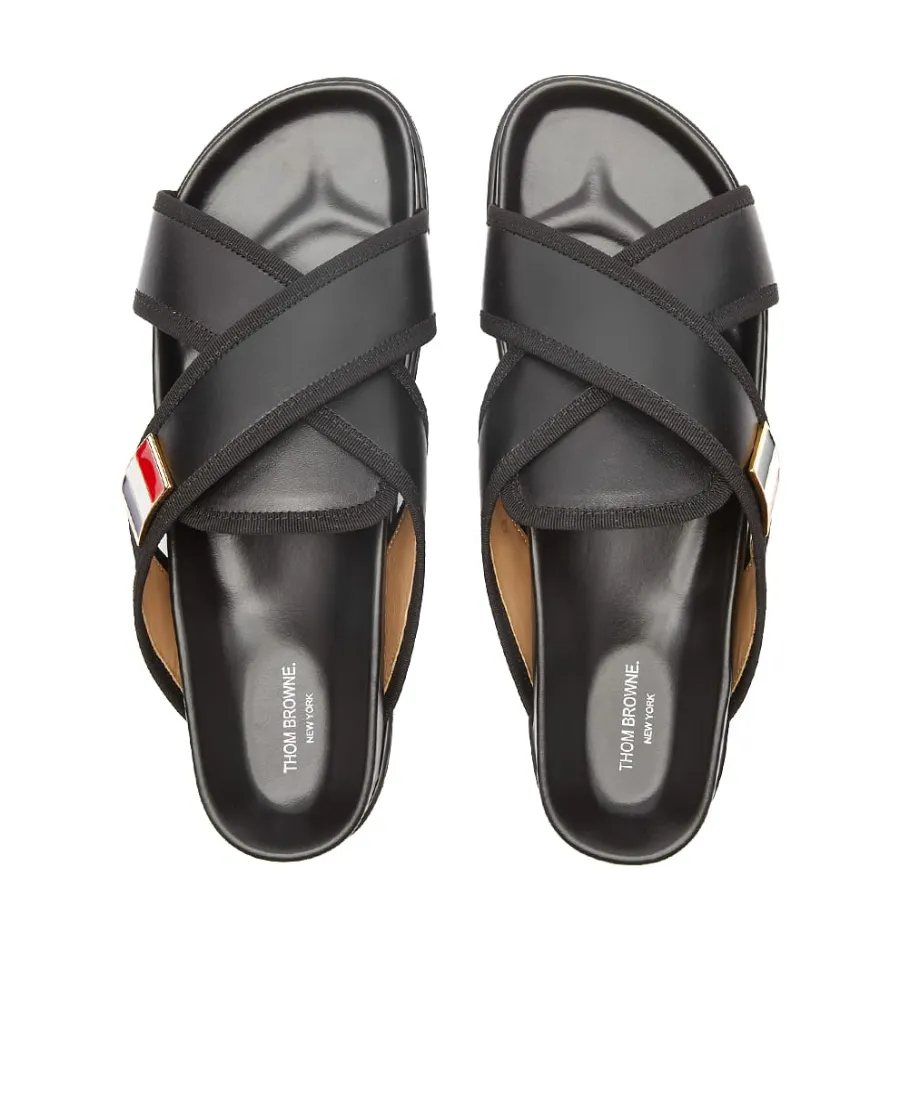 Thom Browne Cross-Over Flat Sandals