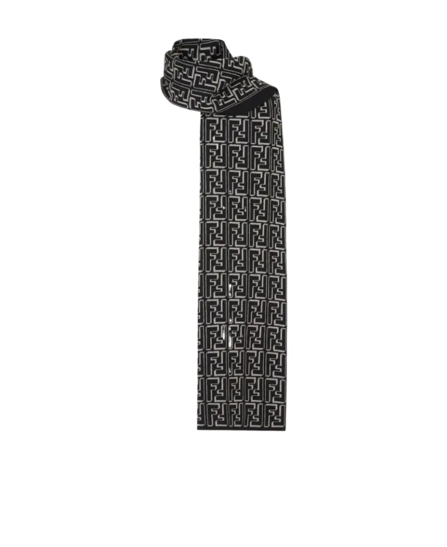 Fendi Allover Ff Jacquard Scarf