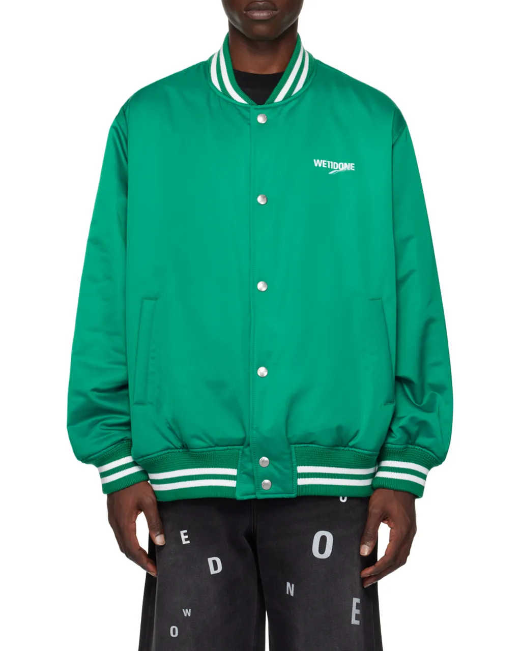 Logo-Print Bomber Jacket