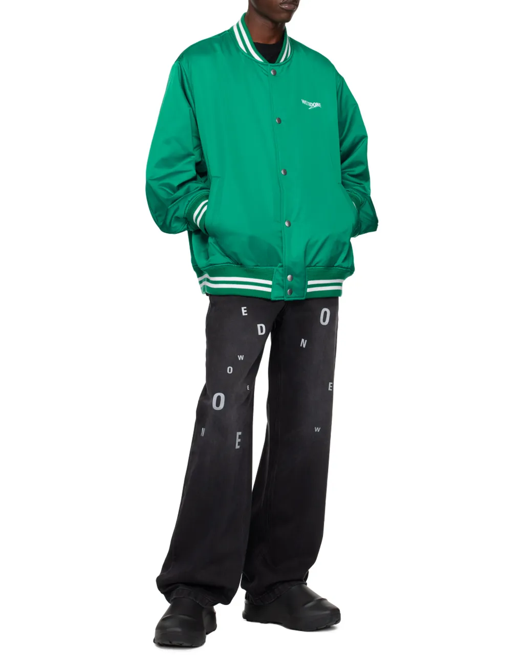 Logo-Print Bomber Jacket