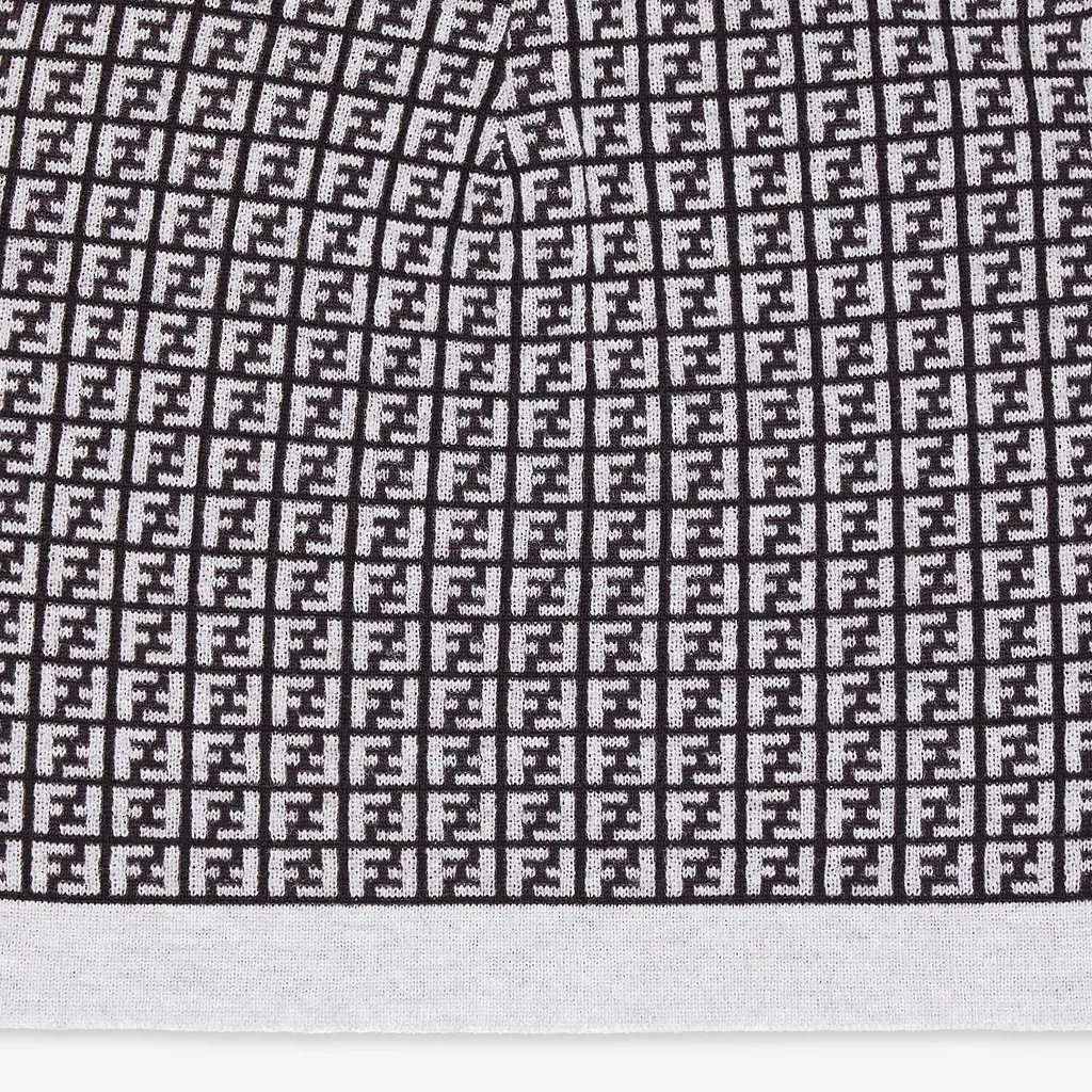 Monogram-Pattern Wool Beanie