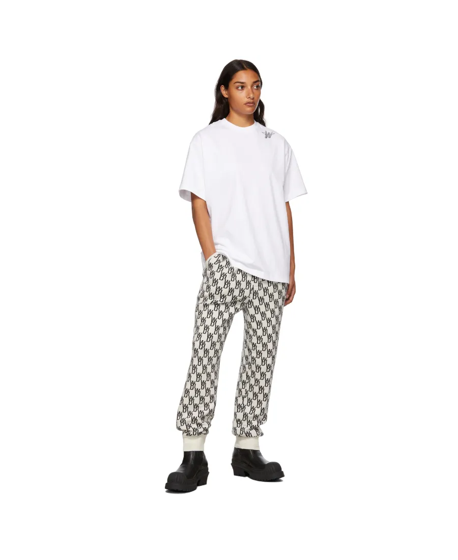 Monogram Intarsia-Knit Track Pants