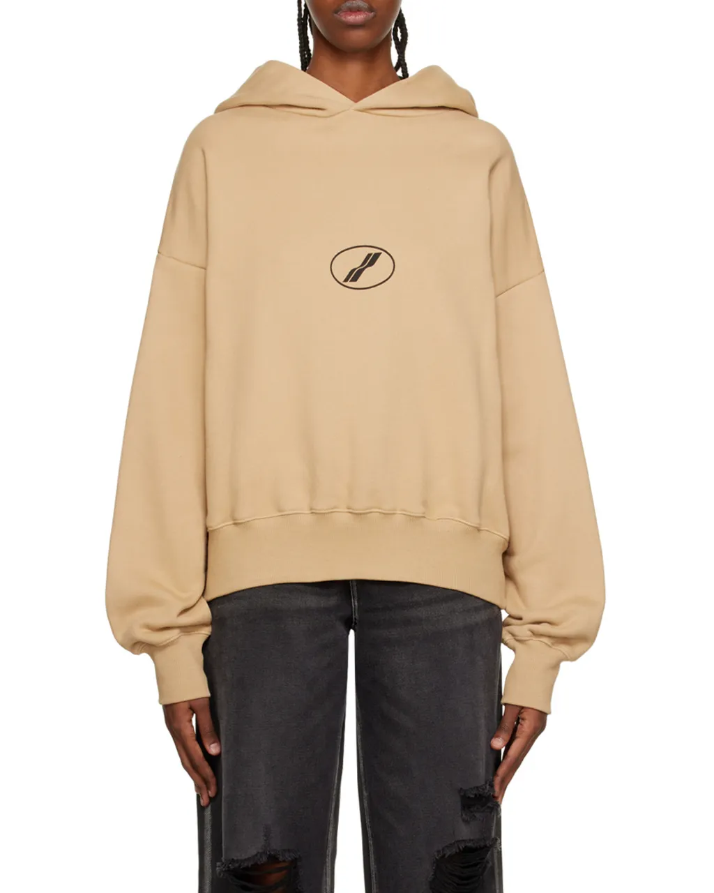 Logo Print Cotton Hoodie