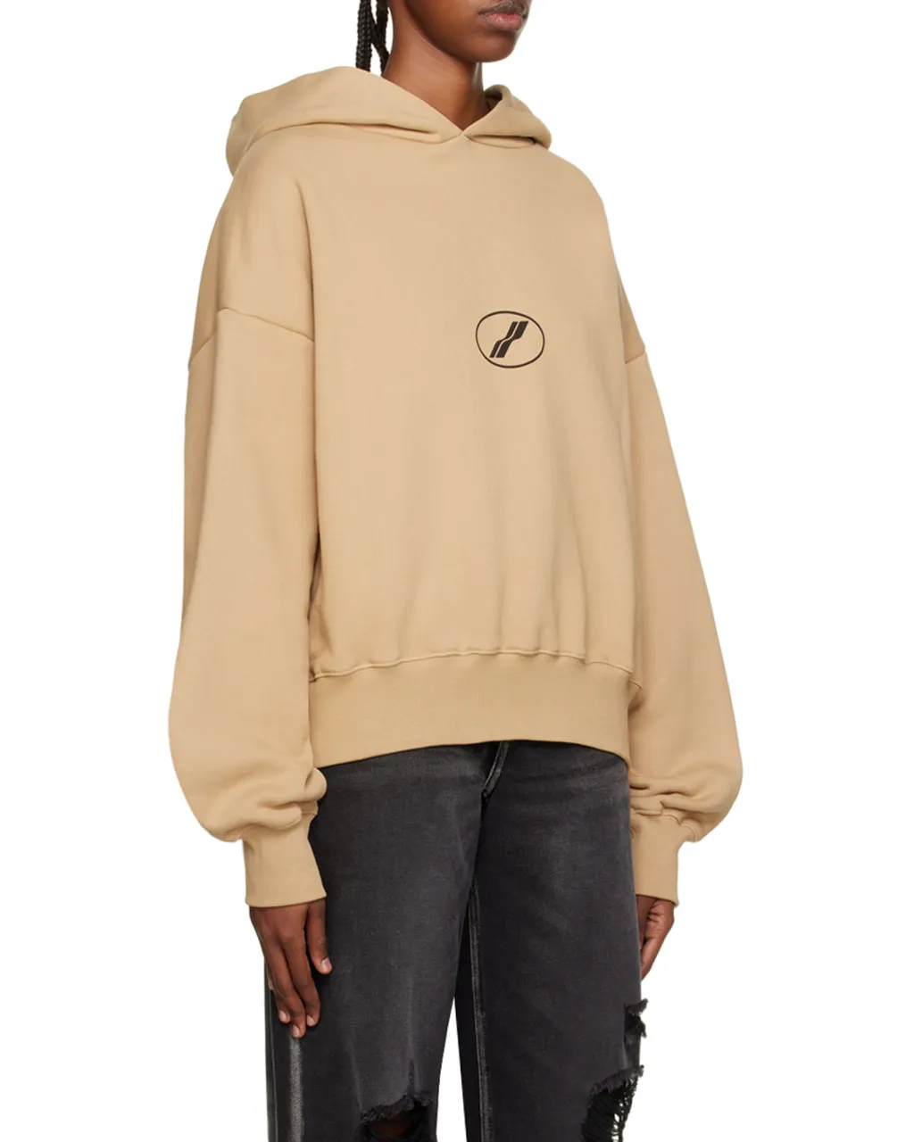 Logo Print Cotton Hoodie