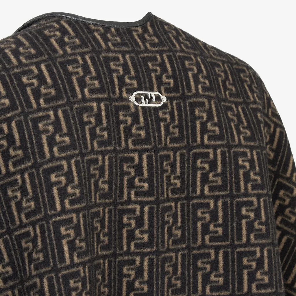 Black Wool Poncho