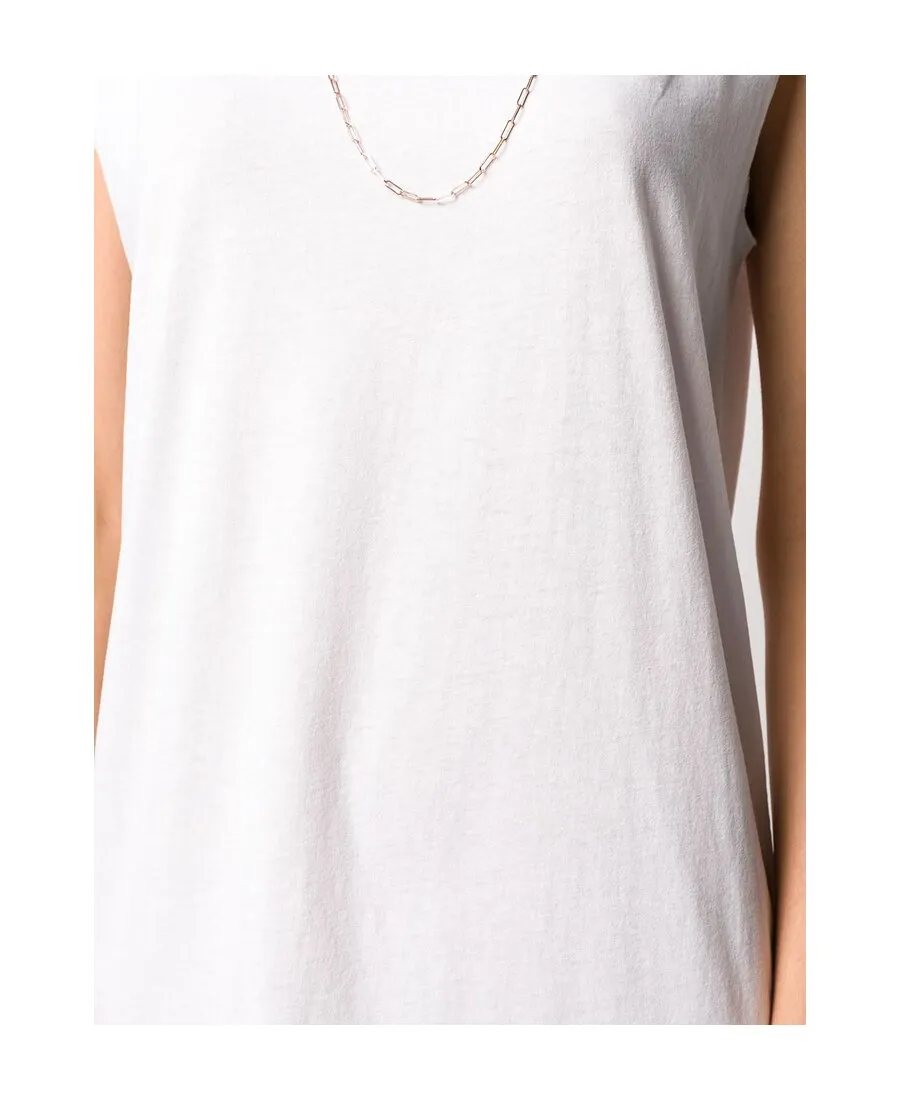 Round Collar Sleeveless Dress
