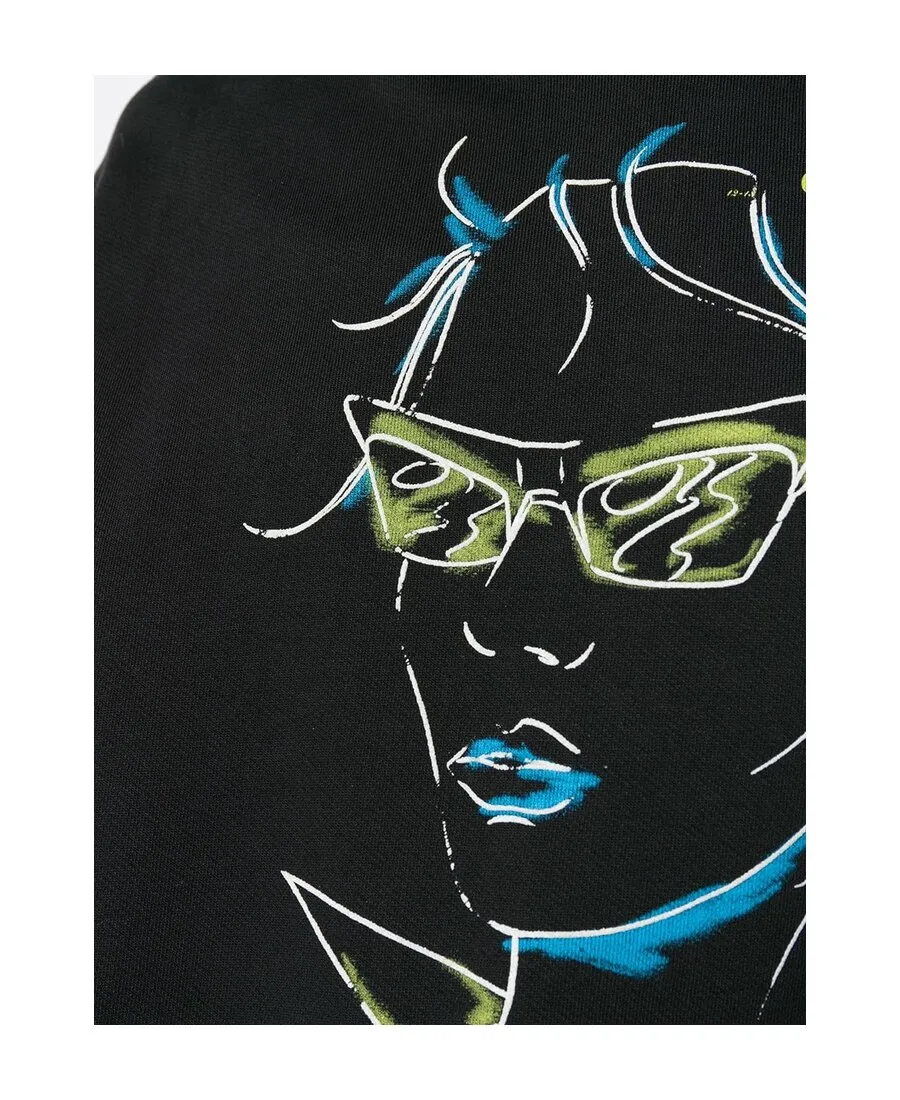 Logo Character Printed Hooded Hoodie