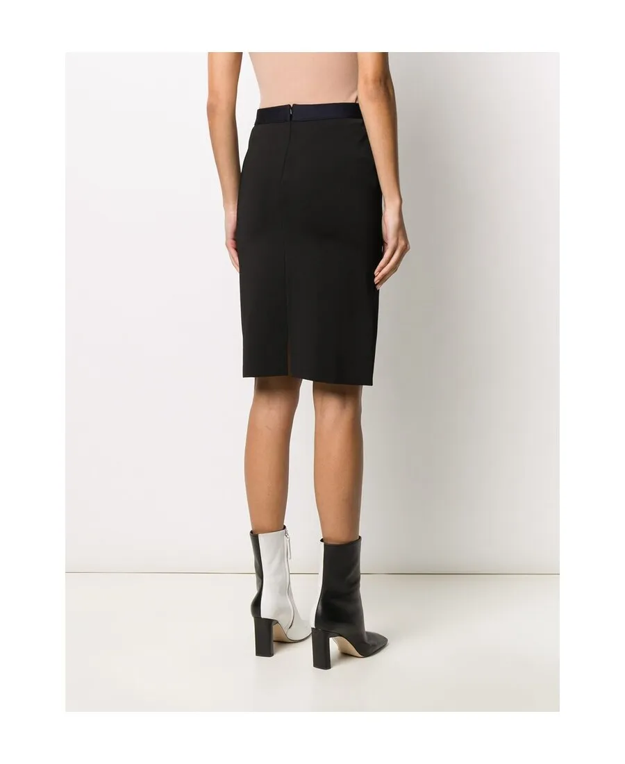 High-Waisted Two-Tone Skirt