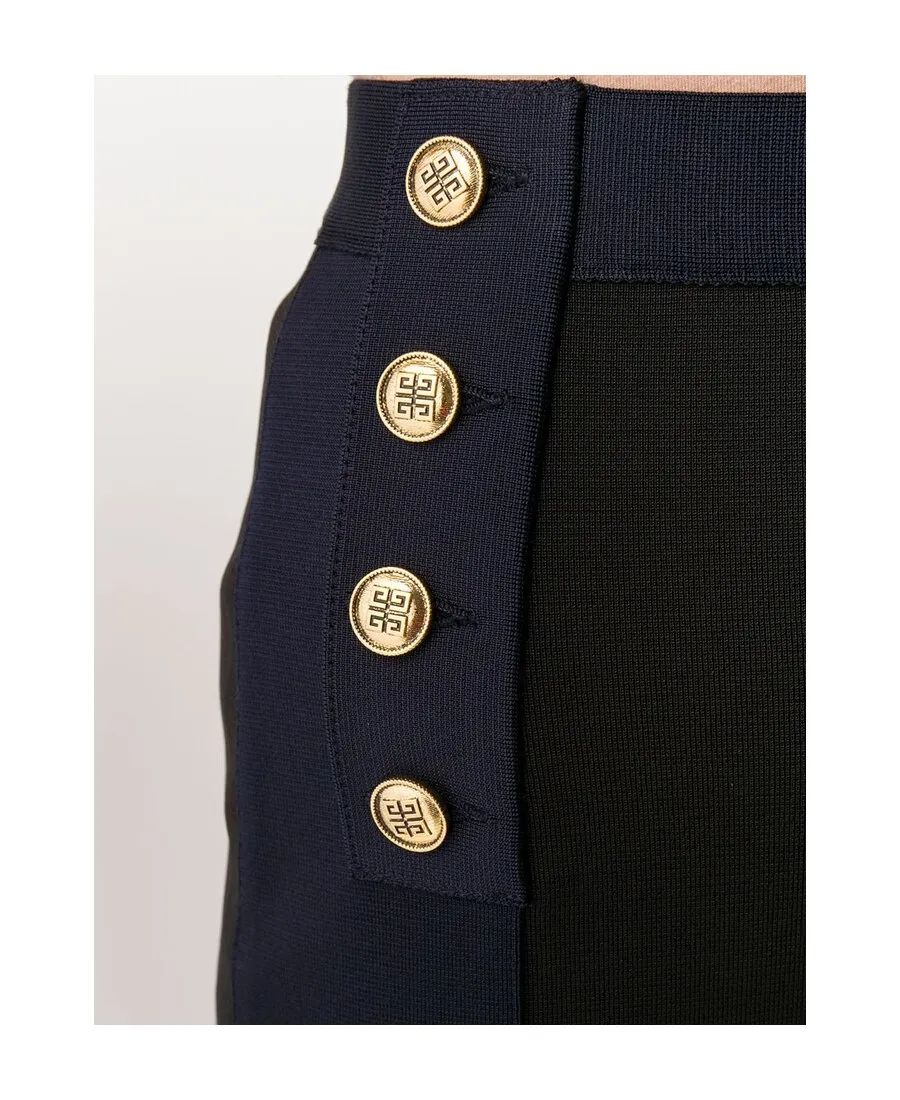 High-Waisted Two-Tone Skirt
