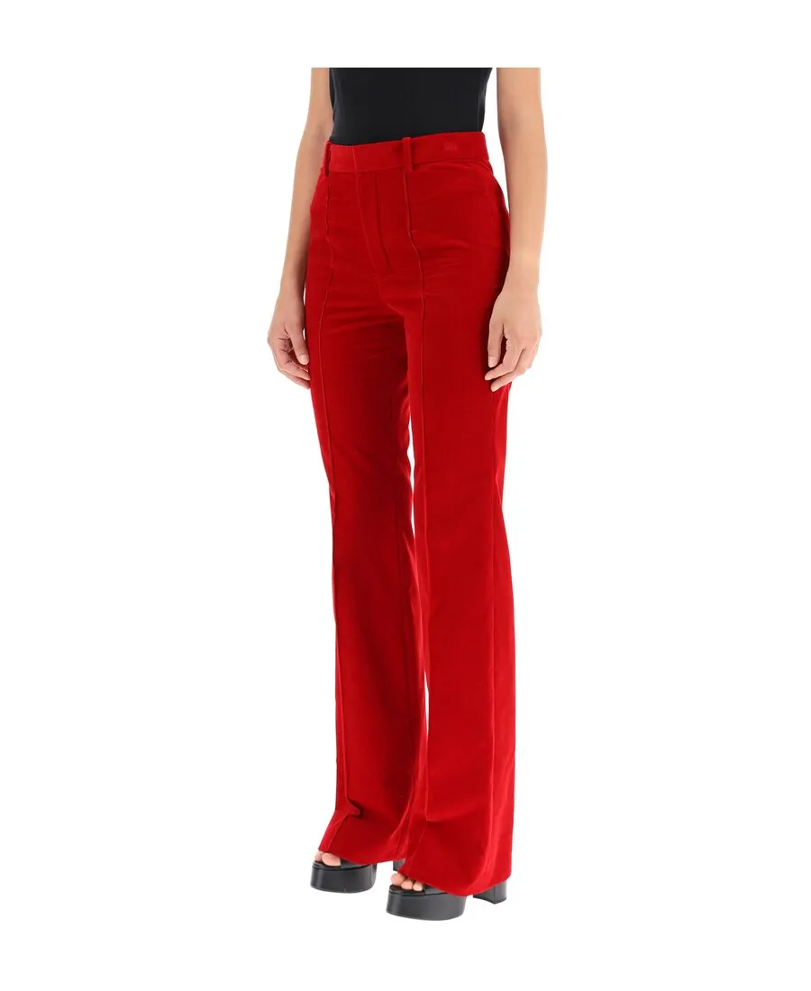 High-Waisted Straight-Leg Trousers