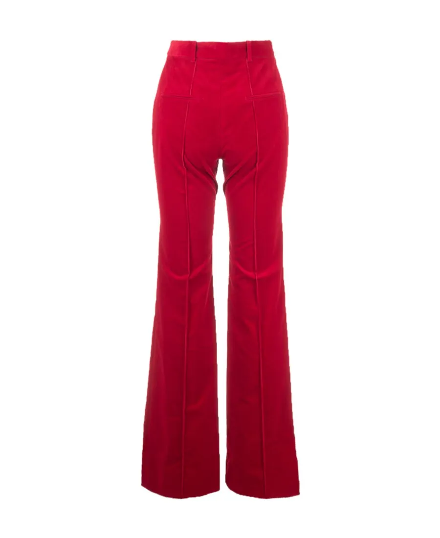High-Waisted Straight-Leg Trousers