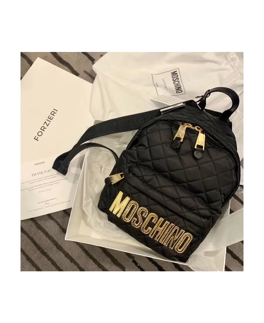 Logo Quilted Backpack