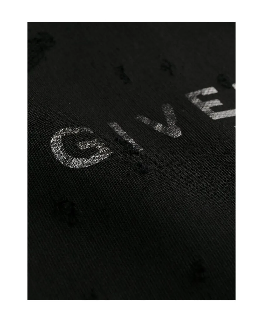 Distressed Logo Hoodie