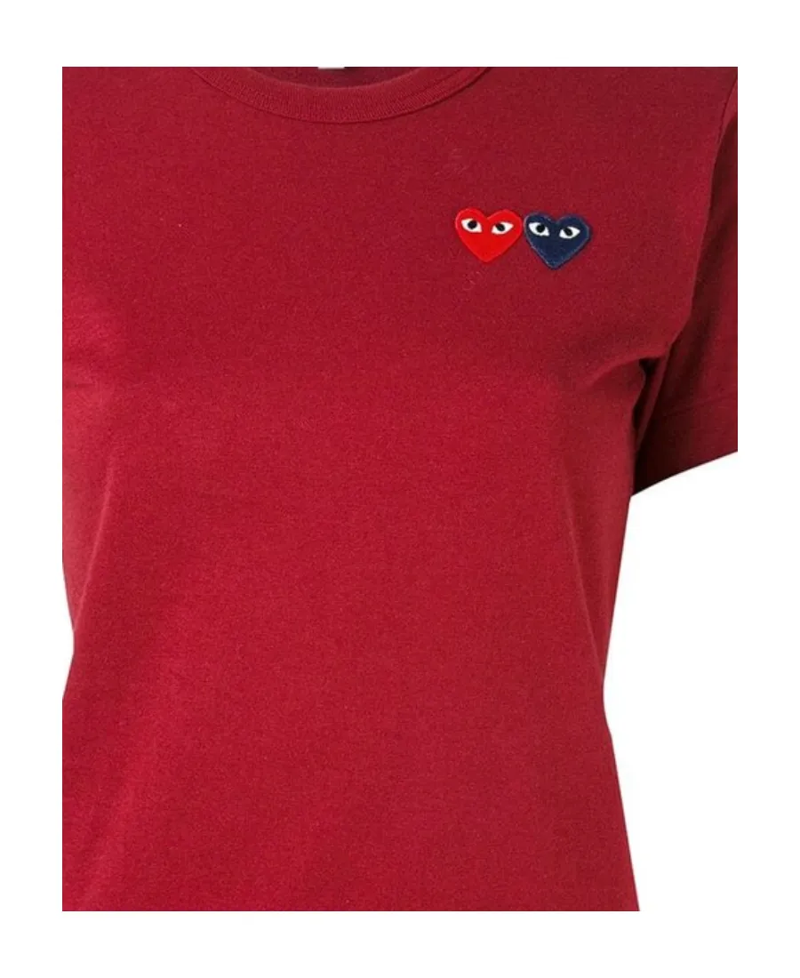 Comme Des Garons Play Double Heart Crewneck T-Shirt