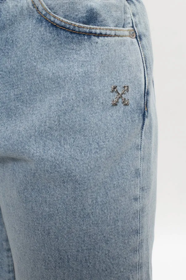 Bleached-Effect Slim-Fit Jeans