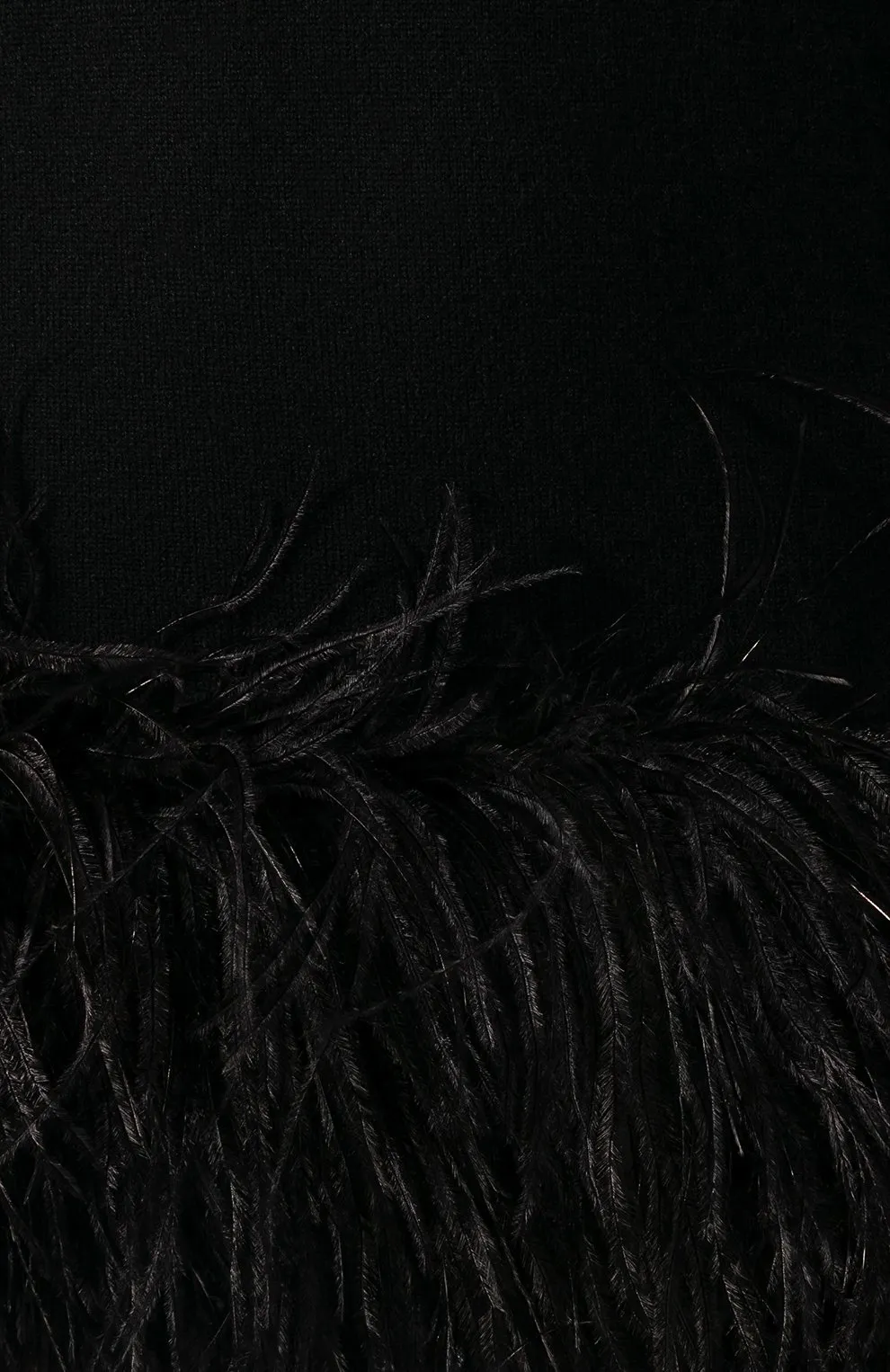 Saint Laurent Feather Hem Dress