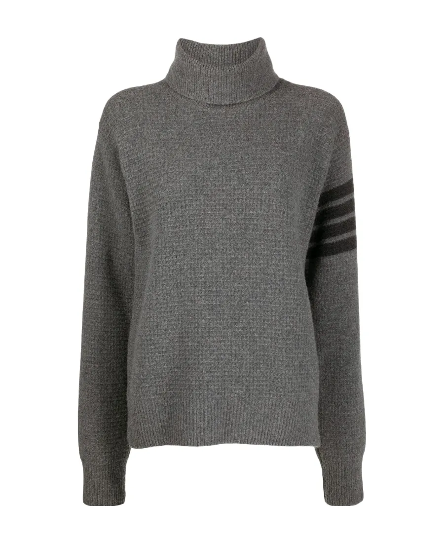 Thom Browne 4-Bar Turtleneck Sweater