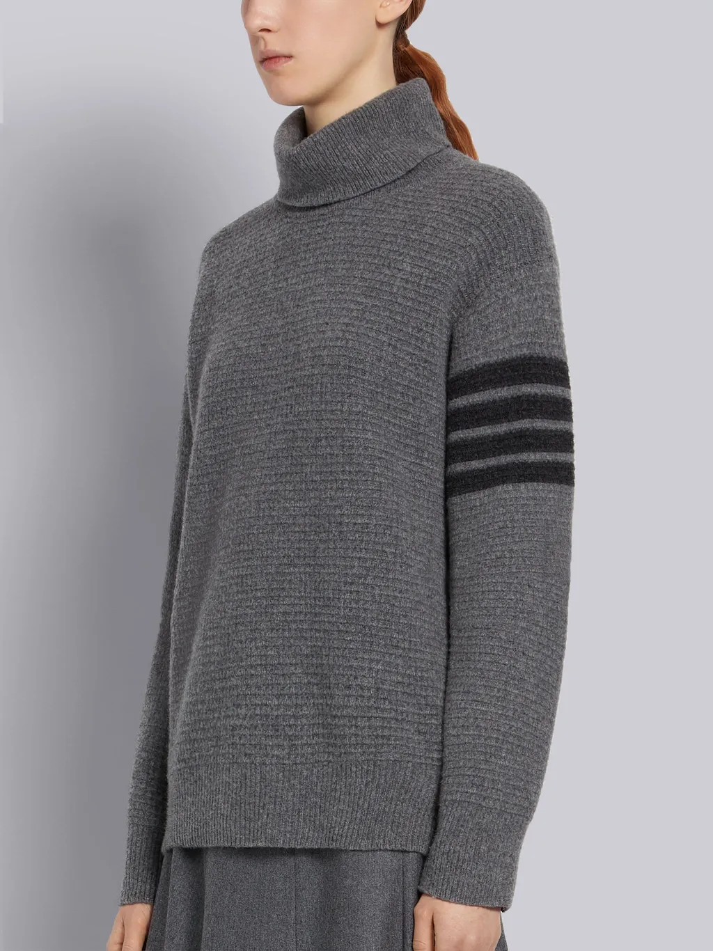 Thom Browne 4-Bar Turtleneck Sweater