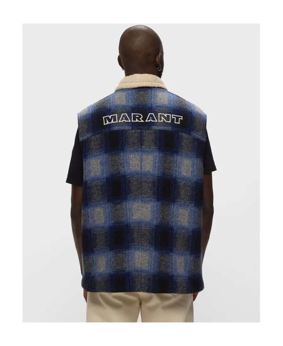 Isabel Marant Plaid Checked Zip-Up Gilet