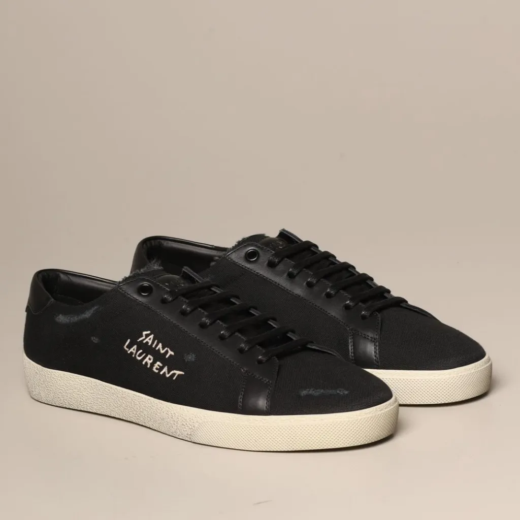 Saint Laurent Court Classic Sl/06 Embroidered Sneakers