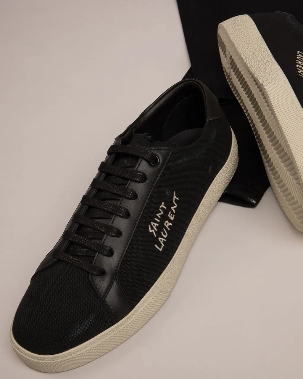 Saint Laurent Court Classic Sl/06 Embroidered Sneakers