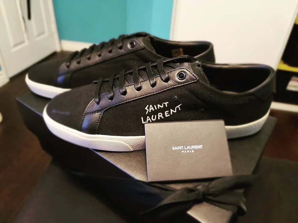 Saint Laurent Court Classic Sl/06 Embroidered Sneakers