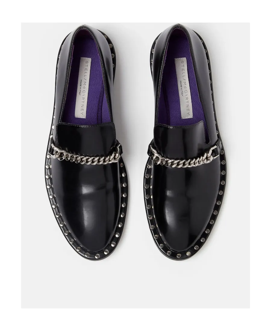 Stella Mccartney Falabella Chain-Linked Slip-On Loafers