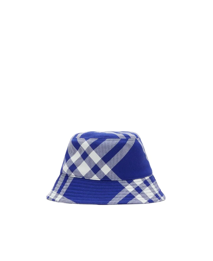 Burberry Checked Flat-Crown Bucket Hat