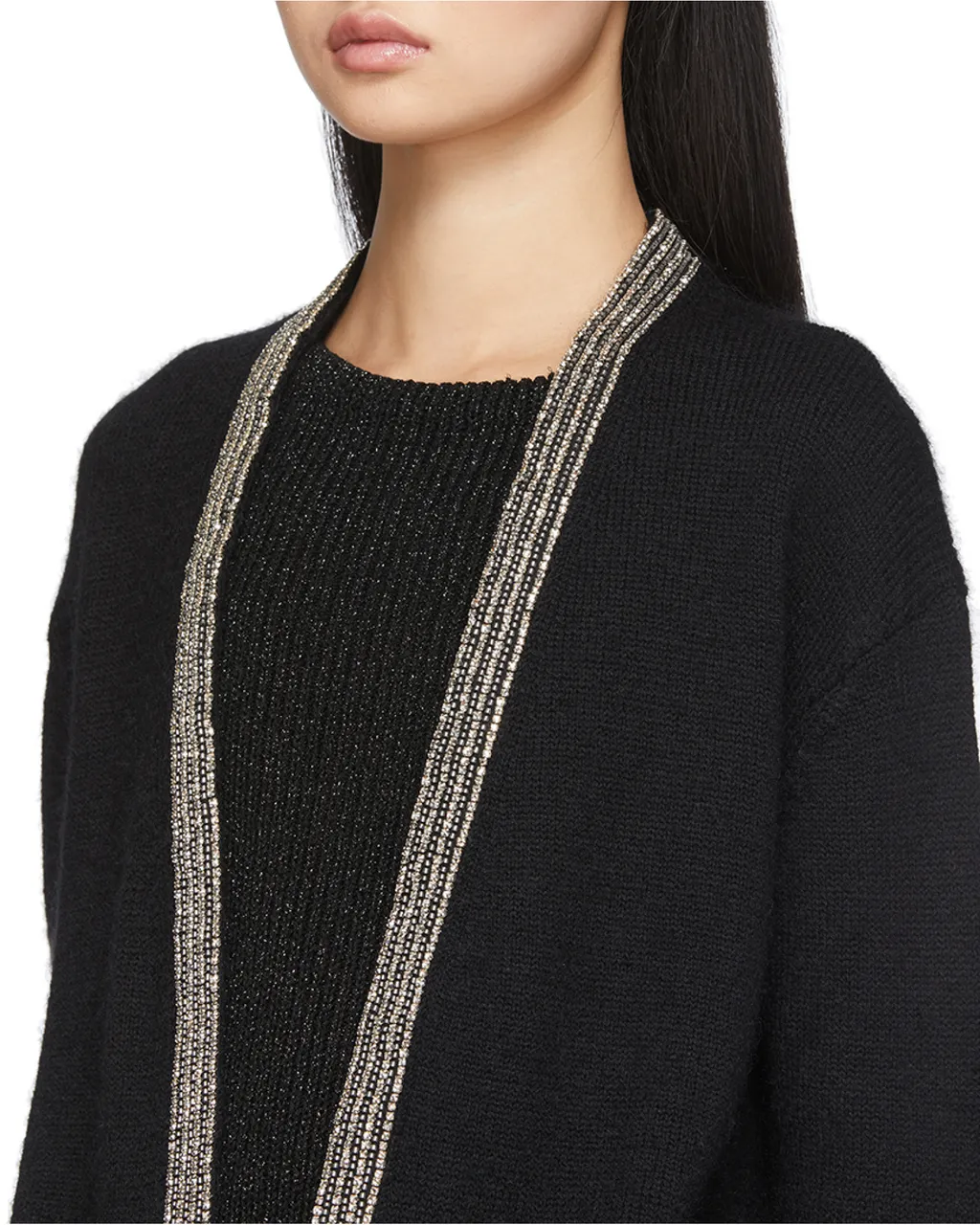 Bead-Embellished Cardigan